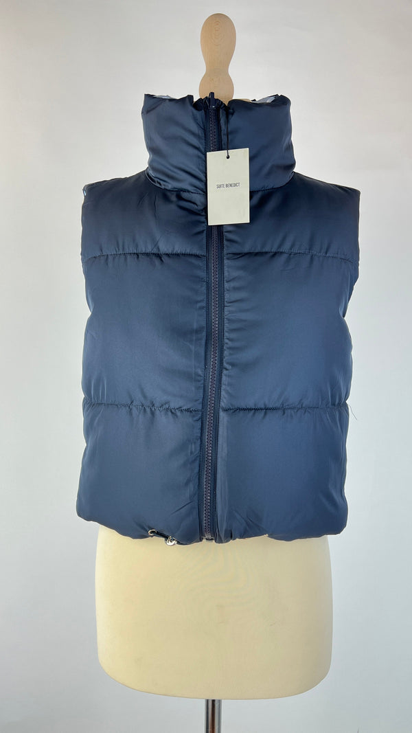 Gilet imbottito con cartellino