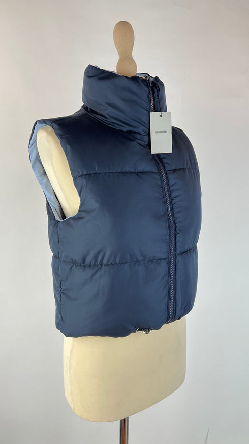 Gilet imbottito con cartellino