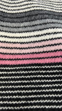 Maglione a righe grigio rosa PRADA