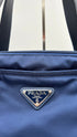 Borsa in nylon bluette