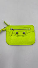 Portacarte giallo fluo BALENCIAGA