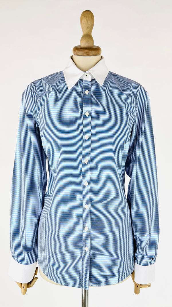 Camicia slim fit righe orizzontali