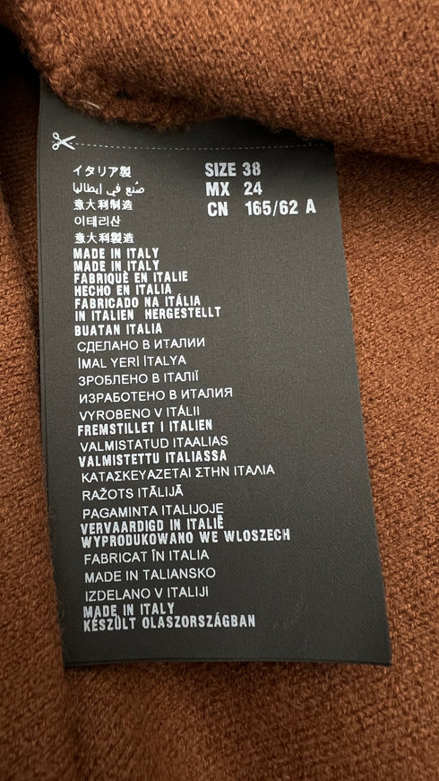 Gonna midi lana inserti argentati