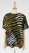 Top vintage animalier in seta