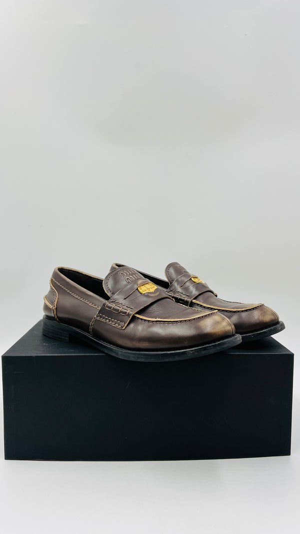 Penny loafers marroni