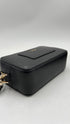 Pochette in pelle nera