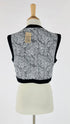 Gilet cropped paisley