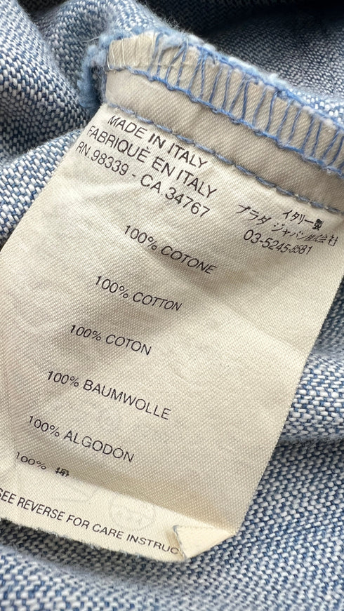 Gonna corta a pieghe in denim