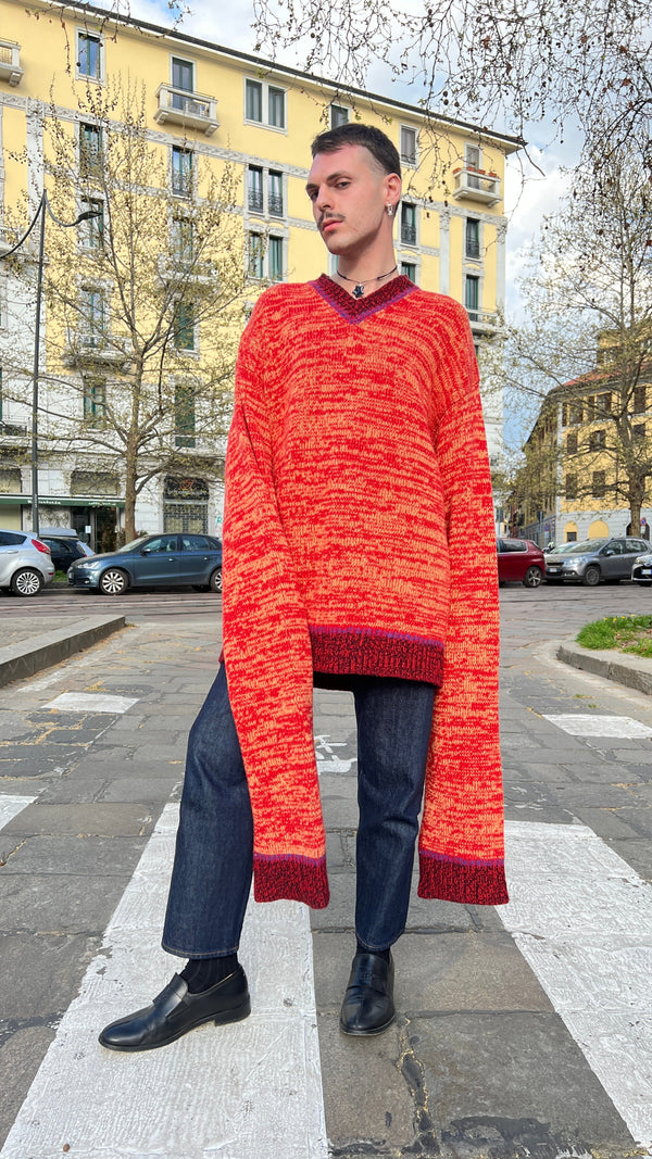 Maglione oversized in lana