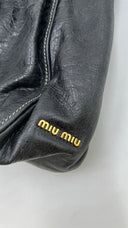 Borsa tote in pelle Miu Miu