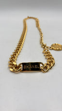 Cintura catena oro logo CHANEL