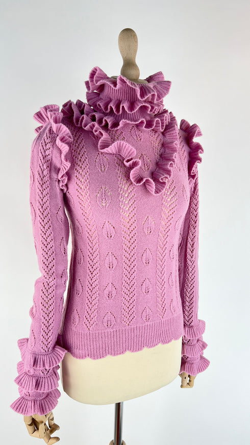 Dolcevita traforato in lana