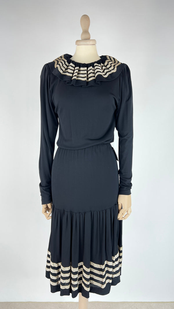 Abito midi a balze vintage