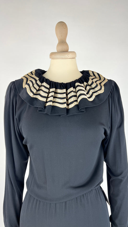 Abito midi a balze vintage