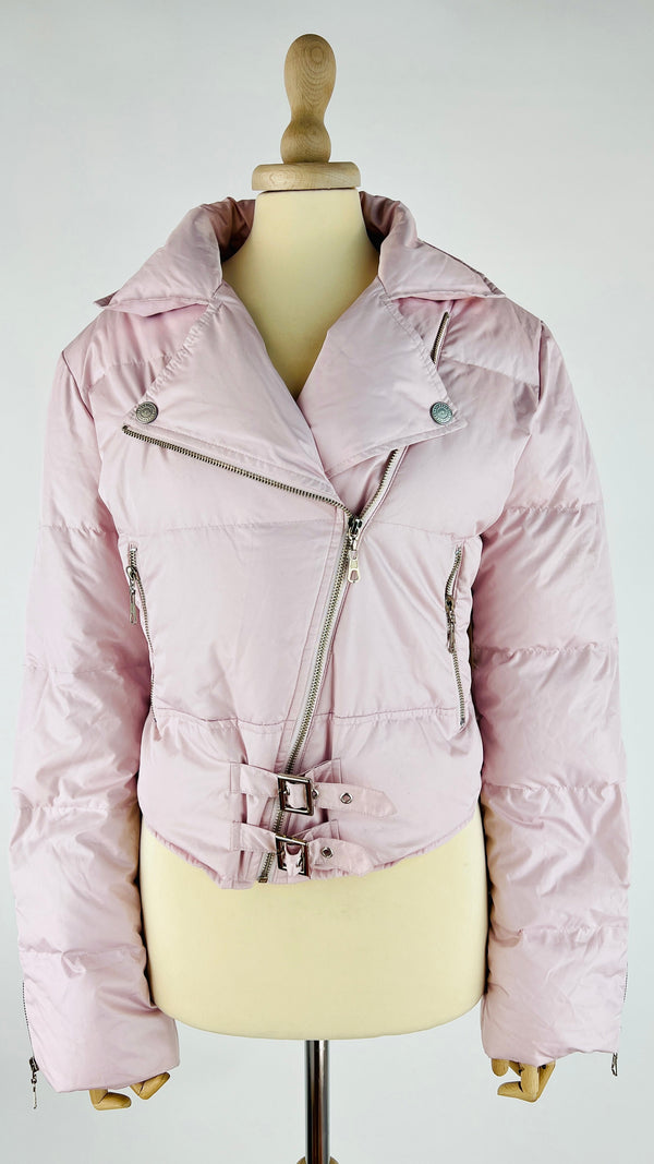 Piumino corto ibrido biker