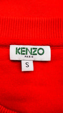 Felpa rossa con il logo KENZO