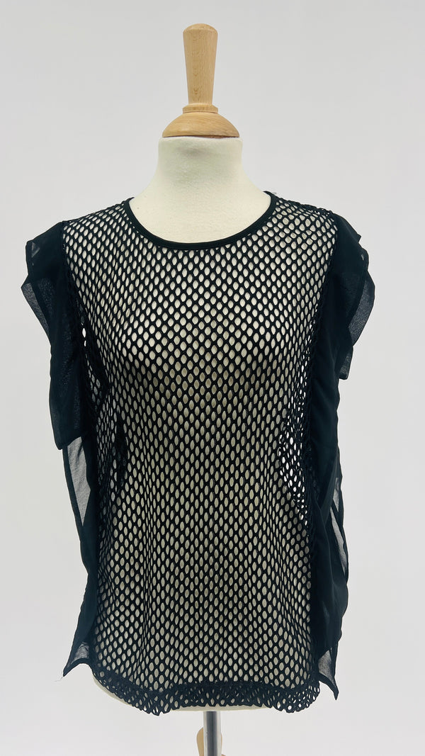 Top mesh nera