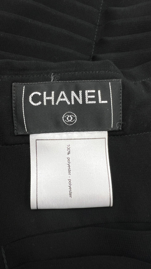 Camicia plissé nera