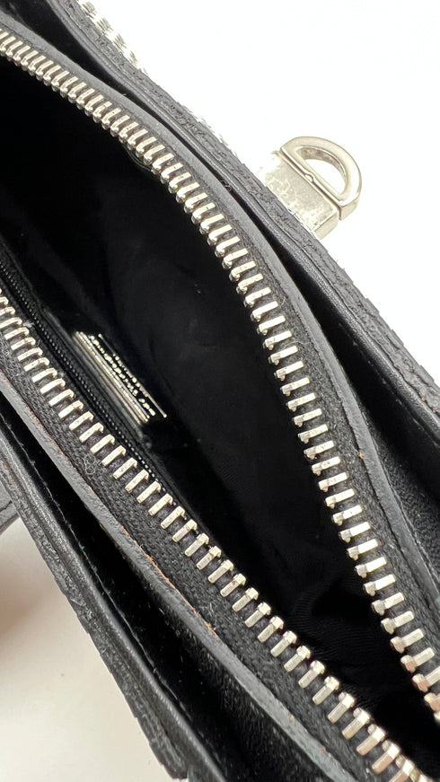 Borsa a mano microquadretti