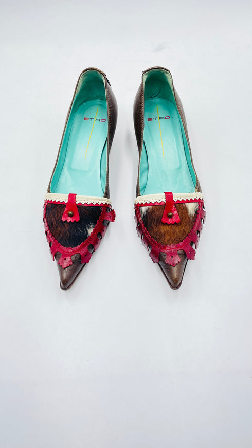 Décolleté inserti in cavallino N.37