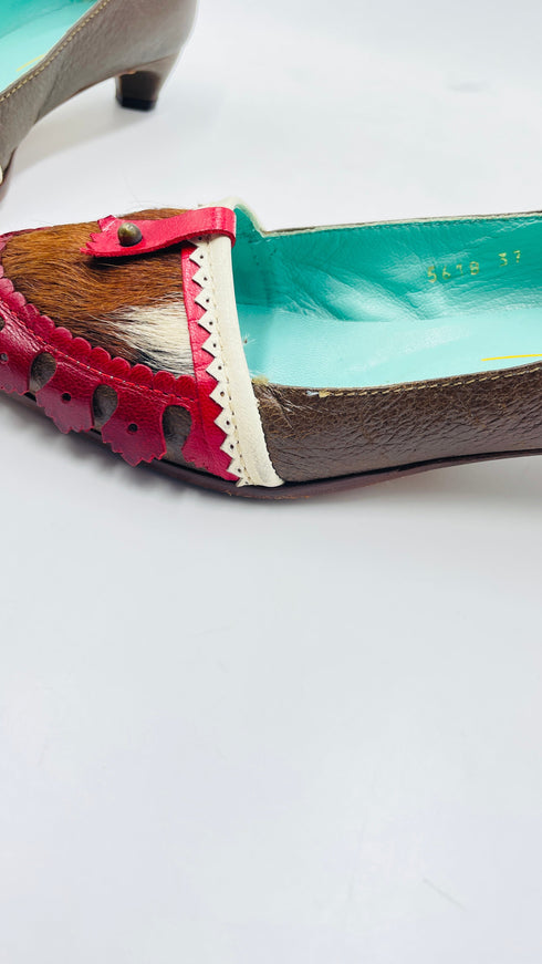 Décolleté inserti in cavallino N.37