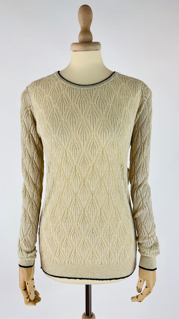 Maglia a rombi lurex