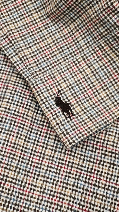 Camicia a quadri con cravattino