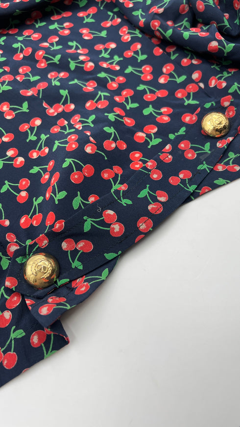 Blusa con ciliegie vintage