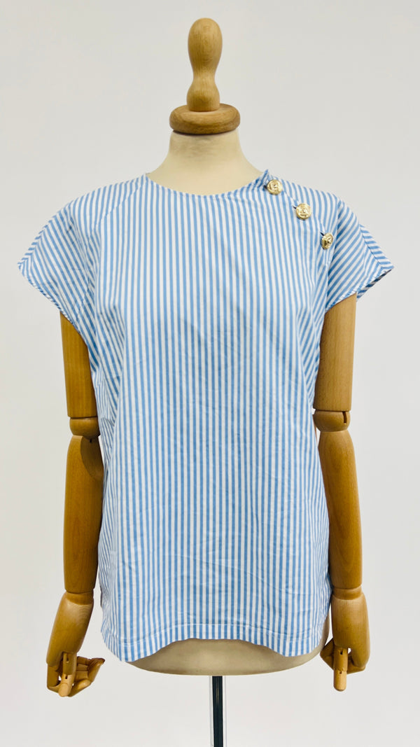 Top raglan righe