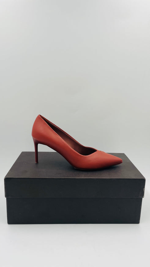 Décolleté in pelle N.37.5