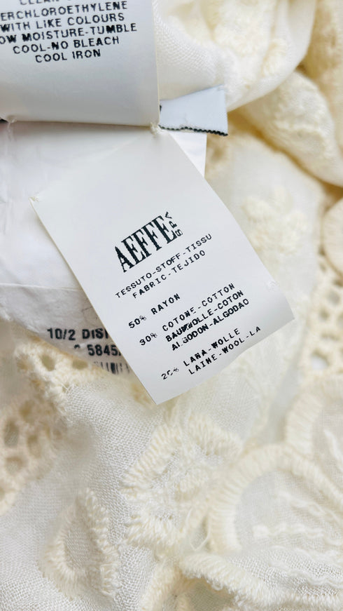 Blusa ricami in pizzo