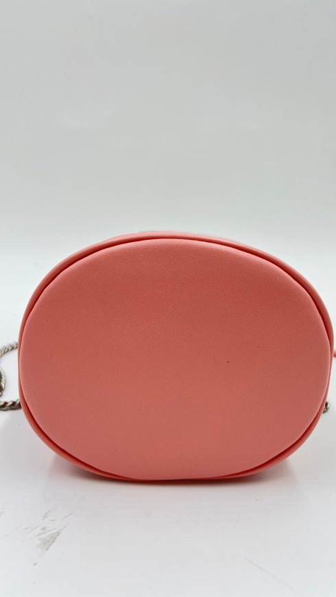 Borsa secchiello in pelle