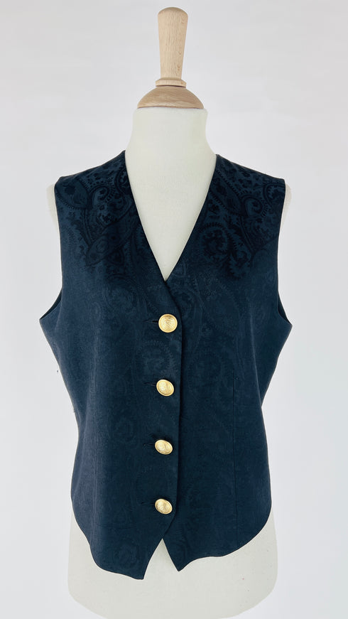 Gilet vintage jacquard paisley