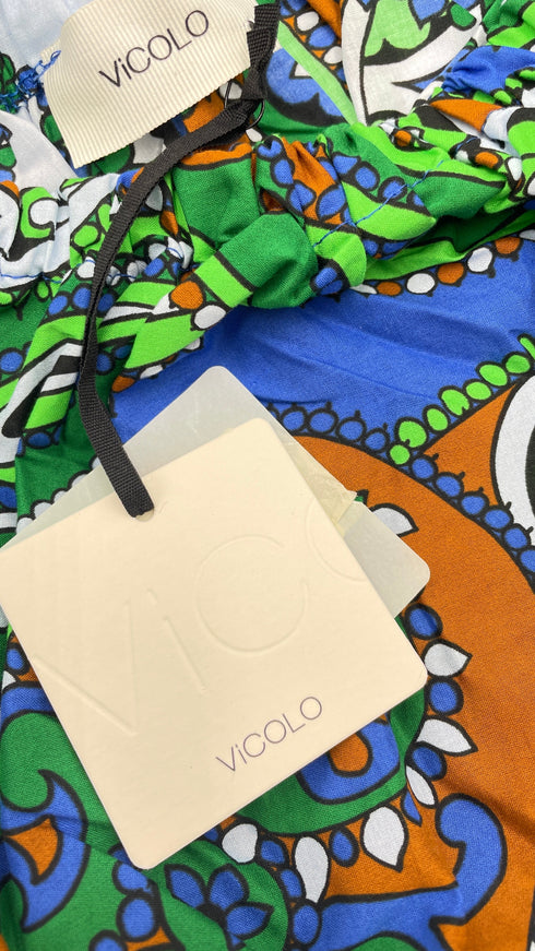 Top cropped con cartellino