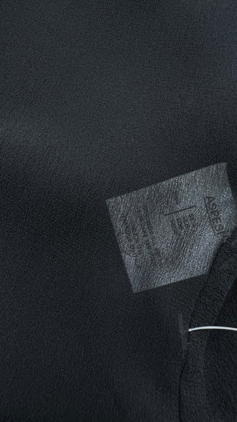 Blusa in seta nero