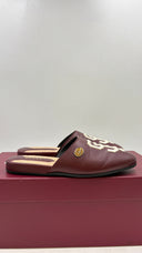 Slipper in pelle bordeaux GUCCI