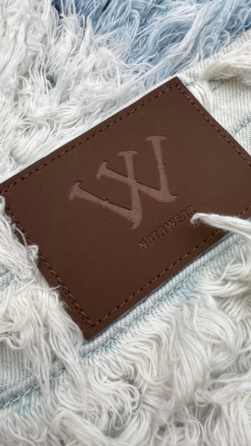 Minigonna denim sfrangiato