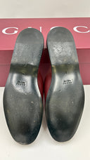 Slipper in pelle bordeaux GUCCI