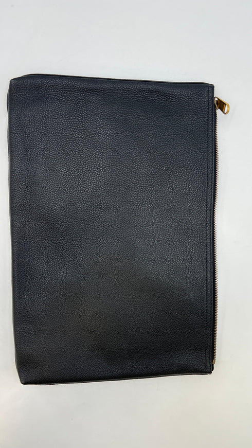Pochette in pelle banda web