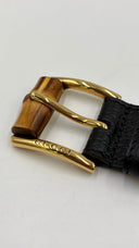 Cintura fibbia con dettaglio bamboo GUCCI