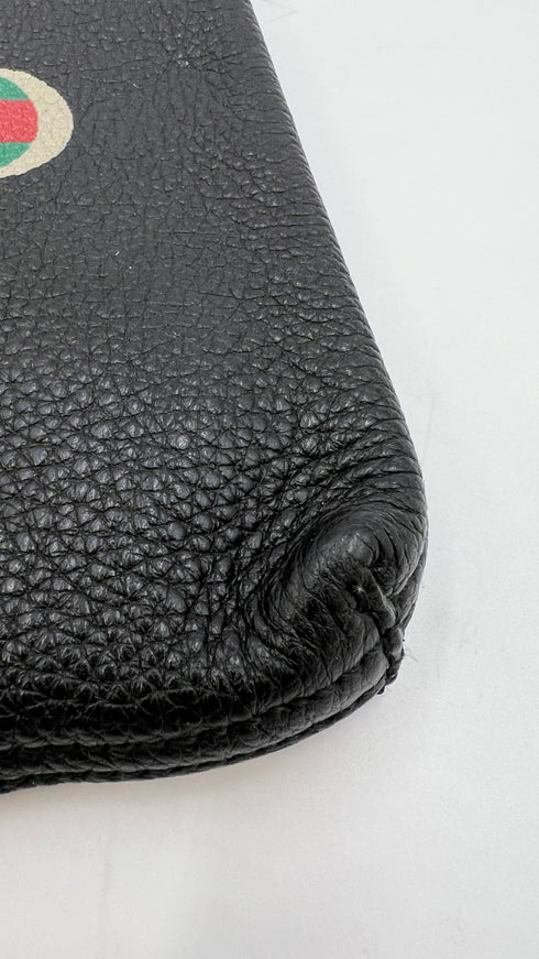Pochette in pelle banda web