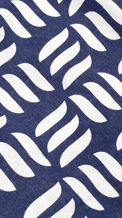 Blazer in cotone stampato