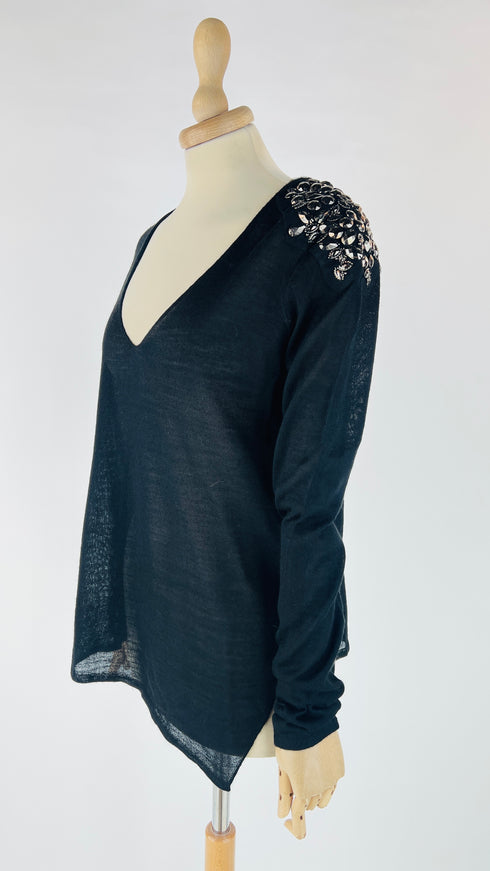 Maglia con appliqués