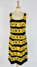 Tubino stampa a catene boutique moschino