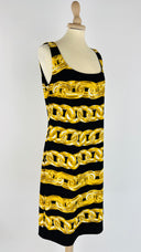 Tubino stampa a catene boutique moschino