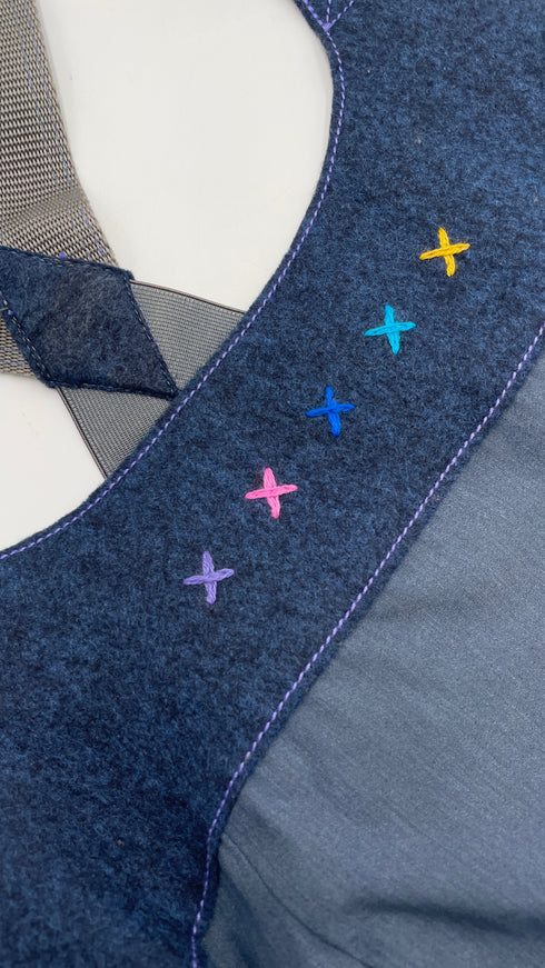 Top scollo salopette