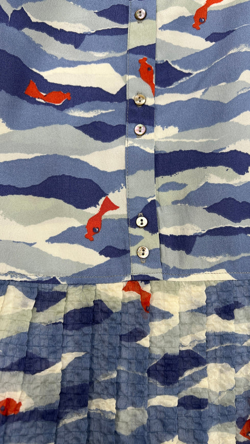 Abito corto fantasia mare