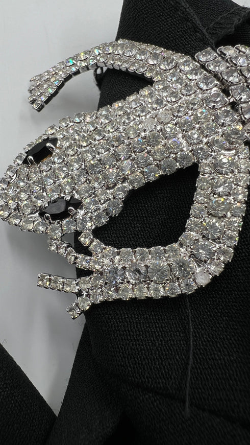 Abito corto spallina gioiello