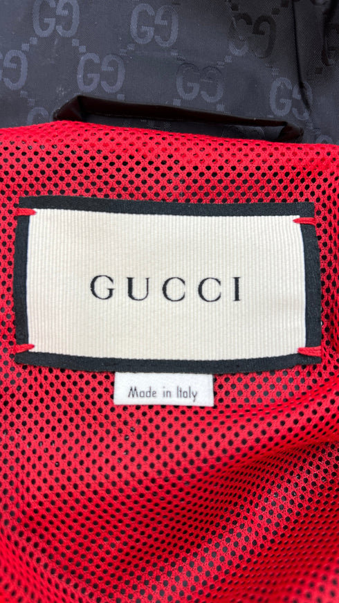 Giacca nera monogram con cartellino