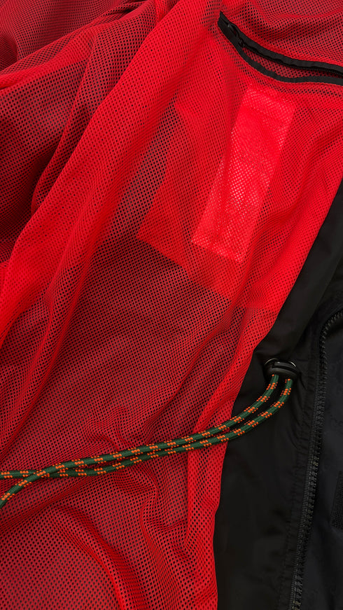 Giacca nera monogram con cartellino